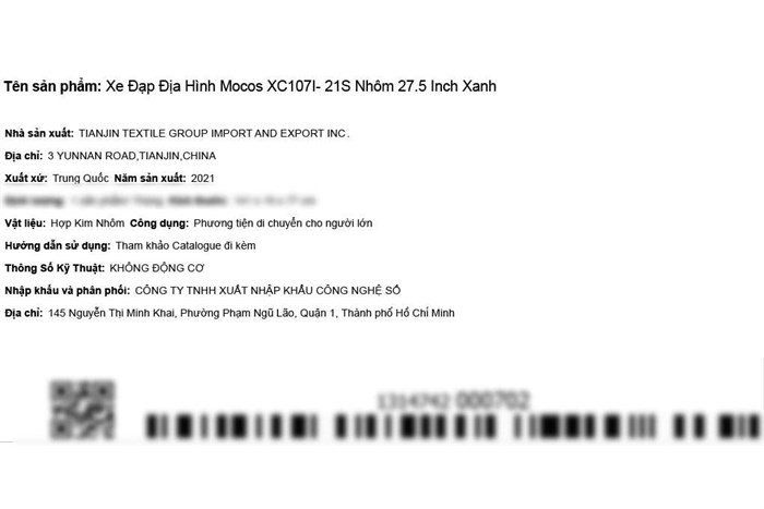 Xe Đạp Địa Hình MTB Mocos XC107I- 21S 27.5 inch