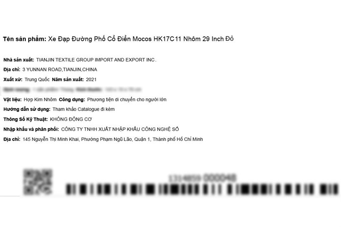 Xe Đạp Đường Phố City Mocos HK17C11 29 inch Màu Đỏ