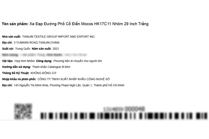 Xe Đạp Đường Phố City Mocos HK17C11 29 inch Màu Trắng