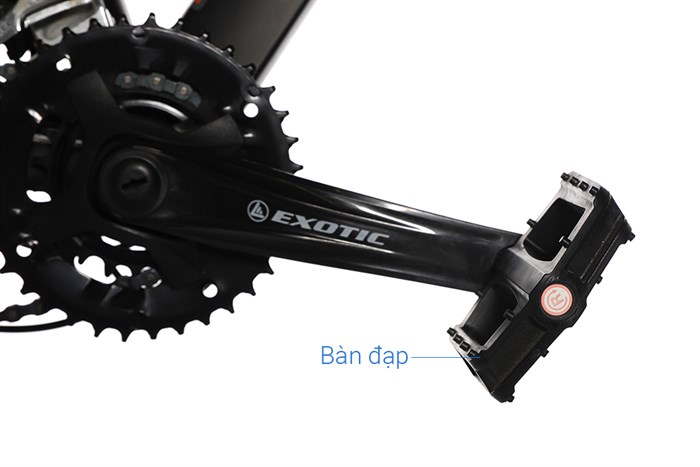 Xe Đạp Địa Hình MTB Exotic 2612 AFFL 27.5 inch Màu Đen - Cam