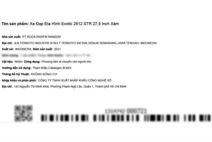 Xe Đạp Địa Hình MTB Exotic 2612 STR 27.5 inch Màu Xám