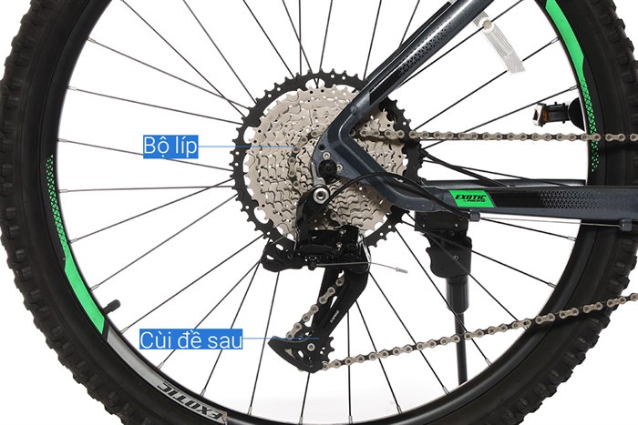 Xe Đạp Địa Hình MTB Exotic 2612 STR 27.5 inch Màu Xám