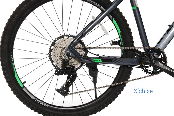 Xe Đạp Địa Hình MTB Exotic 2612 STR 27.5 inch Màu Xám