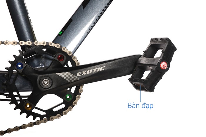 Xe Đạp Địa Hình MTB Exotic 2612 STR 27.5 inch Màu Xám