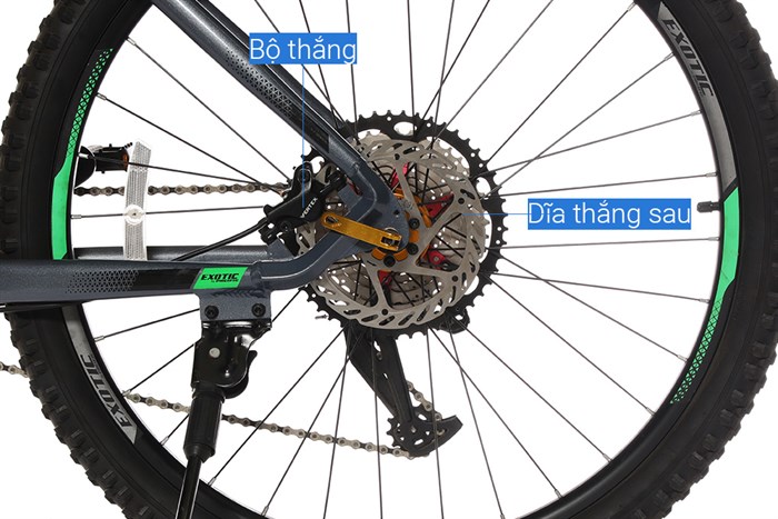 Xe Đạp Địa Hình MTB Exotic 2612 STR 27.5 inch Màu Xám