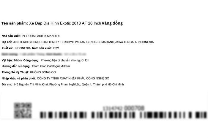 Xe Đạp Địa Hình MTB Exotic 2618 AF 26 inch Màu Vàng đồng