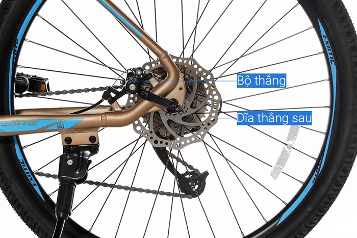 Xe Đạp Địa Hình MTB Exotic 2618 AF 26 inch Màu Vàng đồng