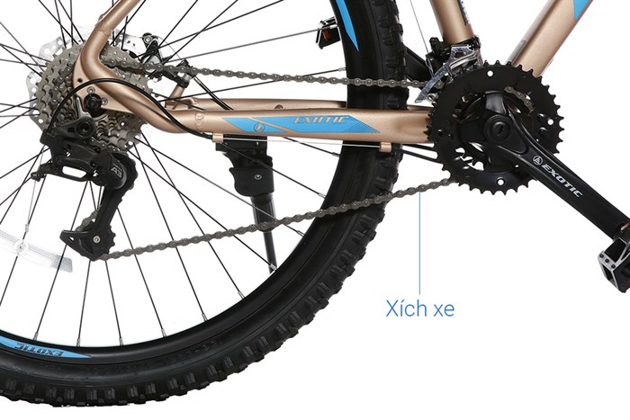 Xe Đạp Địa Hình MTB Exotic 2618 AF 27.5 inch Màu Vàng đồng