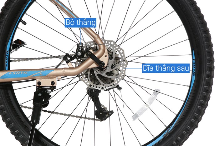 Xe Đạp Địa Hình MTB Exotic 2618 AF 27.5 inch Màu Vàng đồng