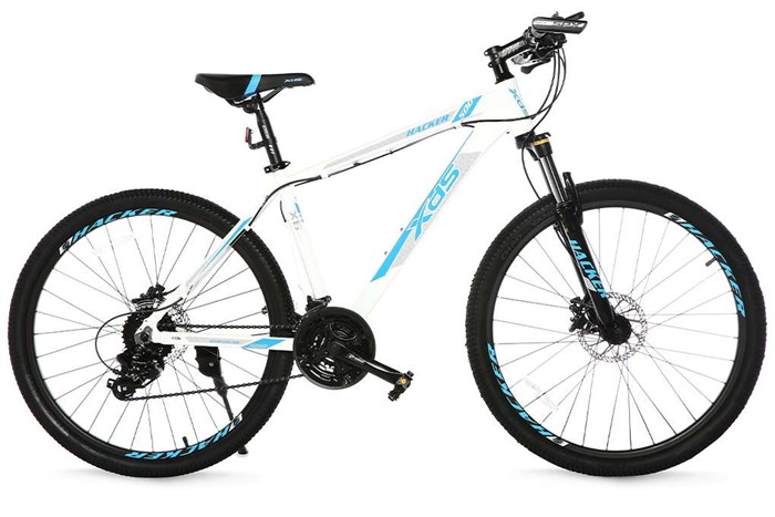 Xe Đạp Địa Hình MTB XDS Hacker 500 26 inch Size M Màu Trắng - Xanh