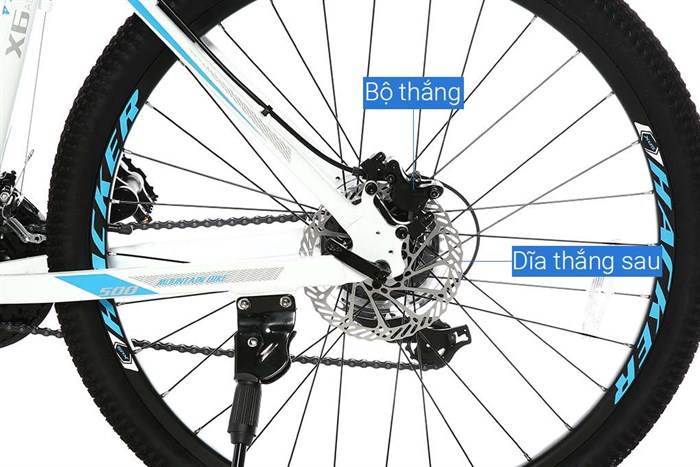 Xe Đạp Địa Hình MTB XDS Hacker 500 26 inch Size M Màu Trắng - Xanh
