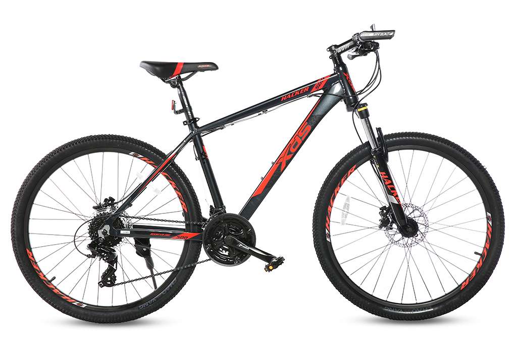 Xe Đạp Địa Hình MTB XDS Hacker 500 26 inch Size M Màu Xám - Đỏ