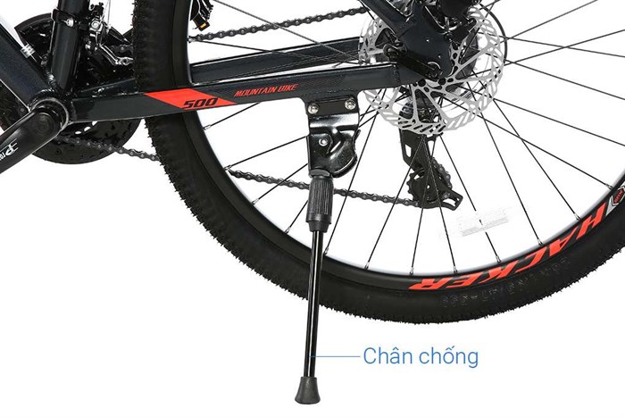 Xe Đạp Địa Hình MTB XDS Hacker 500 26 inch Size M Màu Xám - Đỏ