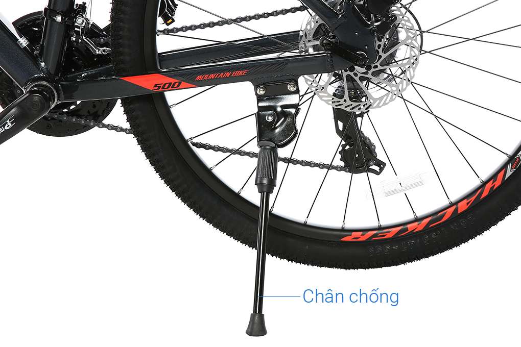 Xe Đạp Địa Hình MTB XDS Hacker 500 26 inch Size M Màu Xám - Đỏ