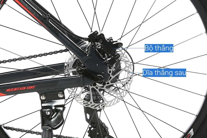 Xe Đạp Địa Hình MTB XDS Hacker 500 26 inch Size M Màu Xám - Đỏ
