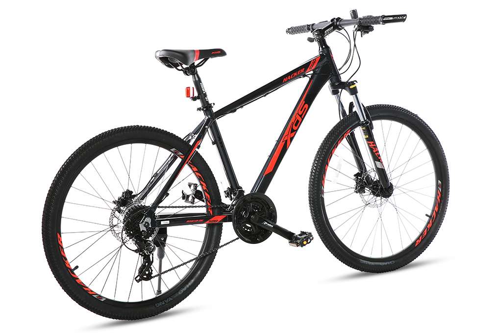 Xe Đạp Địa Hình MTB XDS Hacker 500 26 inch Size M Màu Xám - Đỏ
