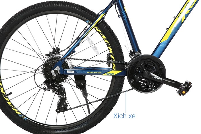 Xe Đạp Địa Hình MTB XDS Hacker 500 26 inch Size M Màu Vàng - Xanh dương