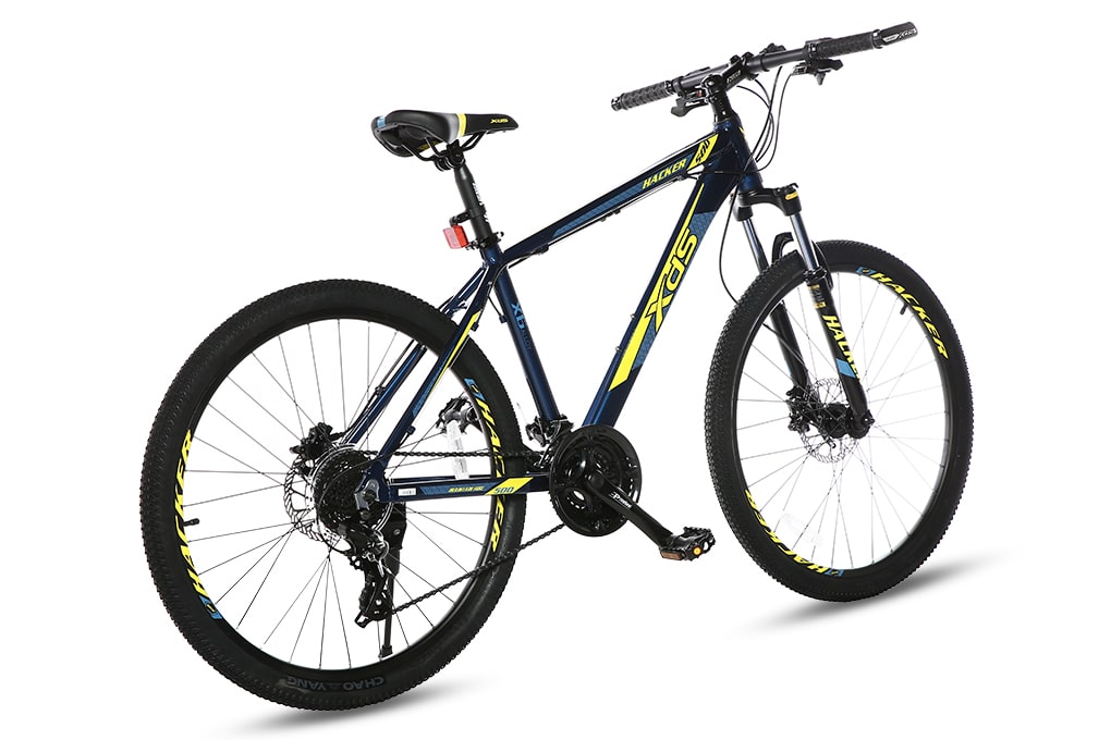 Xe Đạp Địa Hình MTB XDS Hacker 500 26 inch Size M Màu Vàng - Xanh dương