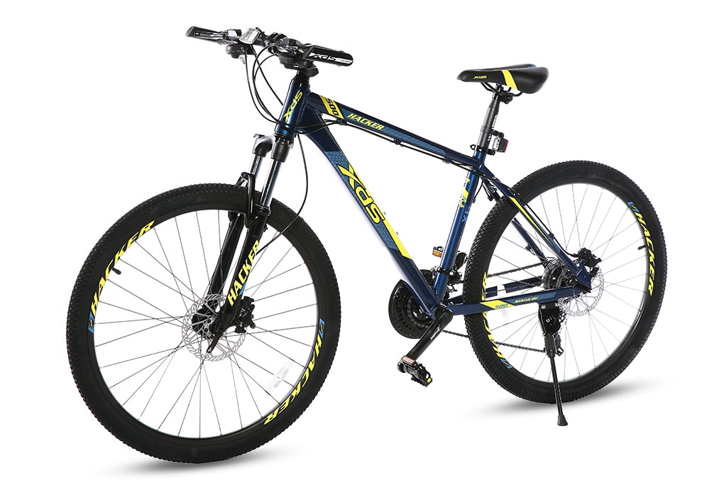 Xe Đạp Địa Hình MTB XDS Hacker 500 26 inch Size M Màu Vàng - Xanh dương
