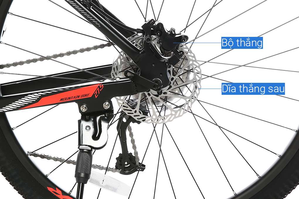 Xe Đạp Địa Hình MTB XDS Hacker 680 27.5 inch Size M Màu Đen - Đỏ