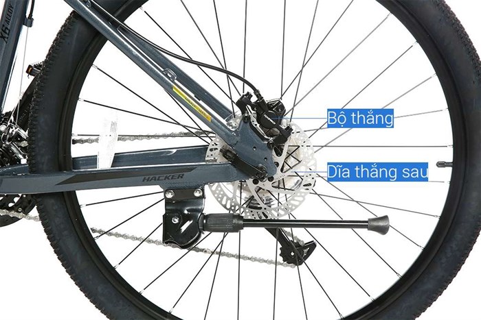 Xe Đạp Địa Hình MTB XDS Hacker 800 27.5 inch Size XS Màu Đen - Vàng