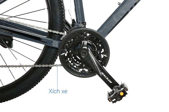 Xe Đạp Địa Hình MTB XDS Hacker 800 27.5 inch Size XS Màu Đen - Vàng