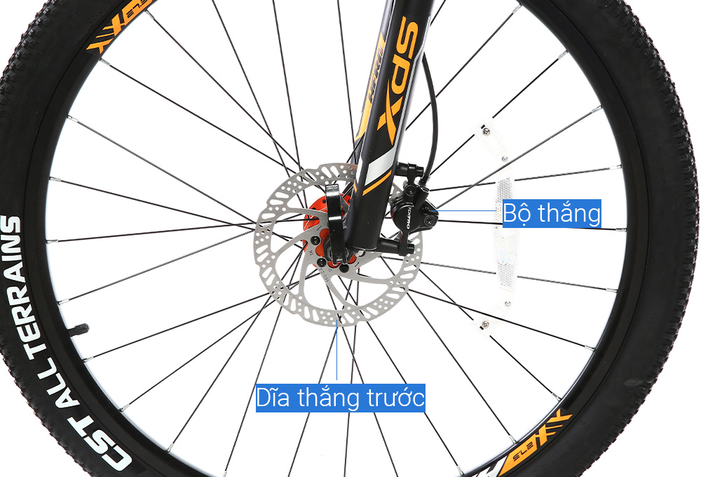 Xe Đạp Địa Hình MTB XDS Hero 380 27.5 inch Size M Màu Đen - Cam
