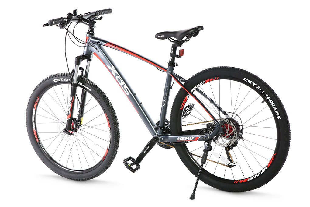 Xe Đạp Địa Hình MTB XDS Hero 380 27.5 inch Size M Màu Xám - Đỏ