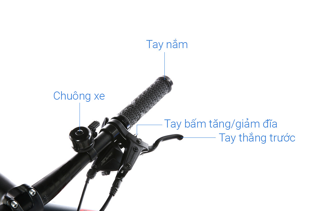 Xe Đạp Địa Hình MTB XDS Hero 380 27.5 inch Size M Màu Xám - Đỏ
