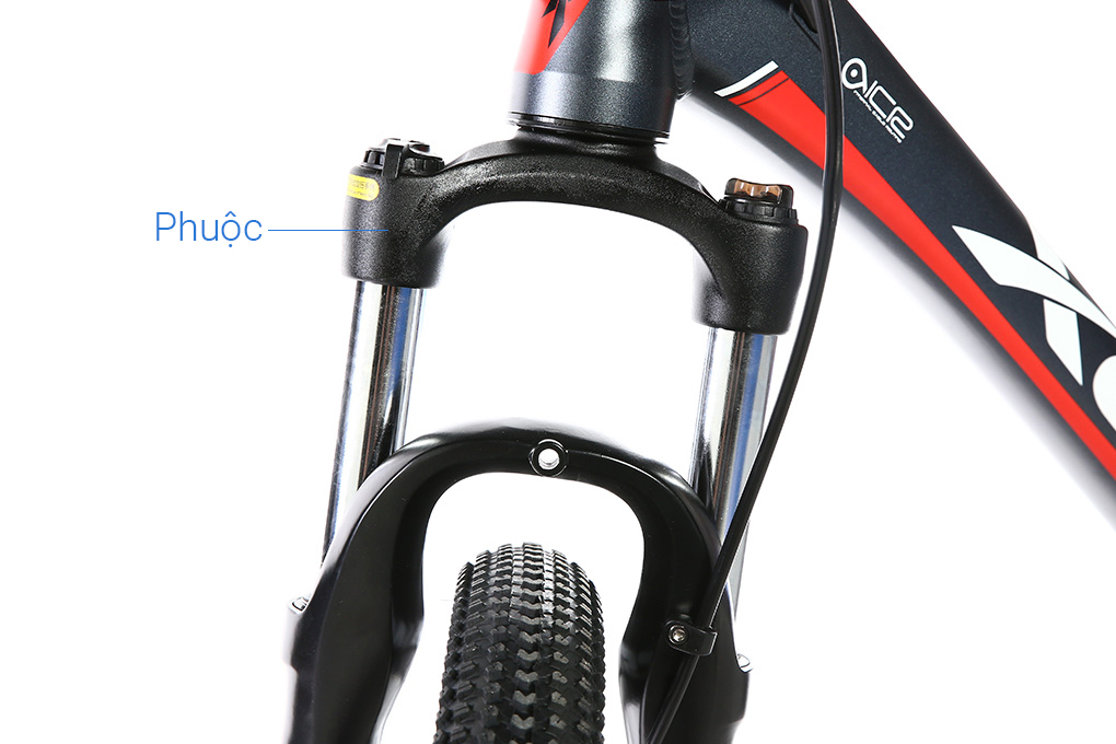 Xe Đạp Địa Hình MTB XDS Hero 380 27.5 inch Size M Màu Xám - Đỏ