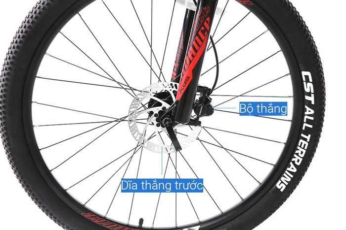 Xe Đạp Địa Hình MTB XDS Sunrising 800 Plus 27.5 inch Size M Màu Đen - Đỏ