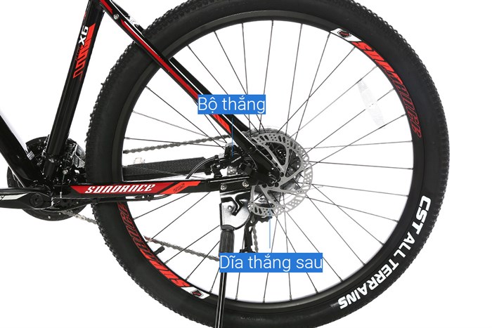 Xe Đạp Địa Hình MTB XDS Sunrising 800 Plus 27.5 inch Size M Màu Đen - Đỏ