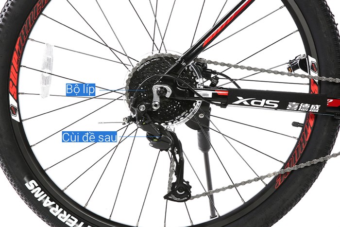 Xe Đạp Địa Hình MTB XDS Sunrising 800 Plus 27.5 inch Size M Màu Đen - Đỏ