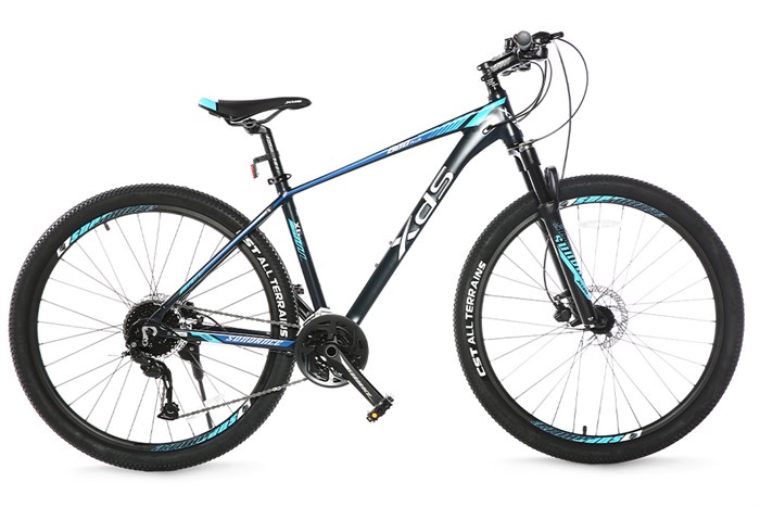 Xe Đạp Địa Hình MTB XDS Sunrising 800 Plus 27.5 inch Size M Màu Đen - xanh dương