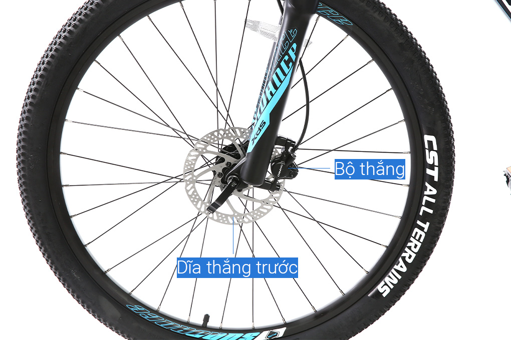 Xe Đạp Địa Hình MTB XDS Sunrising 800 Plus 27.5 inch Size M Màu Đen - xanh dương