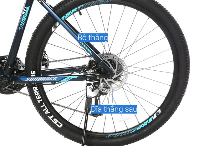 Xe Đạp Địa Hình MTB XDS Sunrising 800 Plus 27.5 inch Size M Màu Đen - xanh dương
