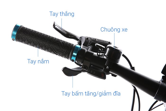 Xe Đạp Địa Hình MTB XDS Sunrising 800 Plus 27.5 inch Size M Màu Đen - xanh dương
