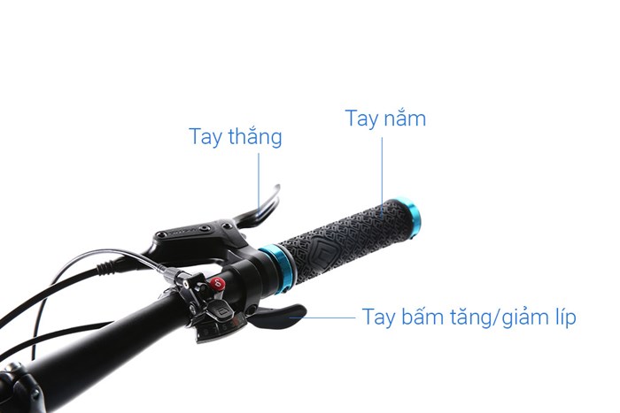 Xe Đạp Địa Hình MTB XDS Sunrising 800 Plus 27.5 inch Size M Màu Đen - xanh dương