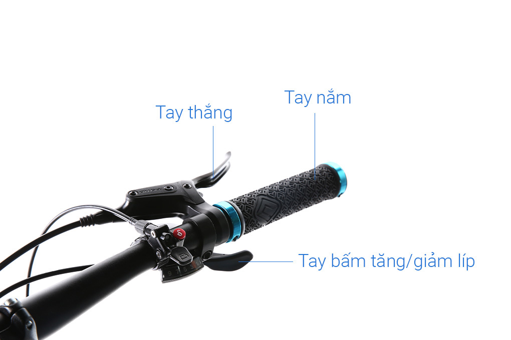Xe Đạp Địa Hình MTB XDS Sunrising 800 Plus 27.5 inch Size M Màu Đen - xanh dương
