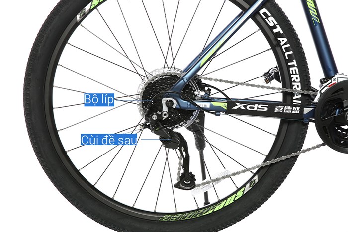 Xe Đạp Địa Hình MTB XDS Sunrising 800 Plus 27.5 inch Size M Màu Xanh