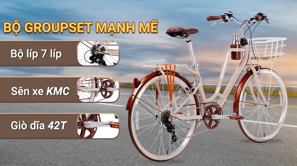 Xe Đạp Đường Phố Touring Giant Momentum Ineed Latte 26 (2022) 26 inch