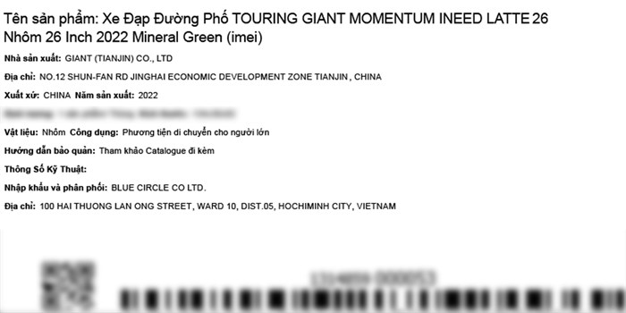 Xe Đạp Đường Phố Touring Giant Momentum Ineed Latte 26 (2022) 26 inch
