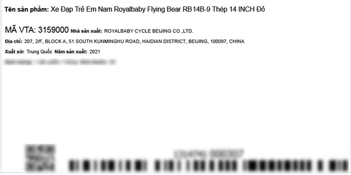 Xe Đạp Trẻ Em Royal Baby RB14B-9 14 inch Màu Đỏ