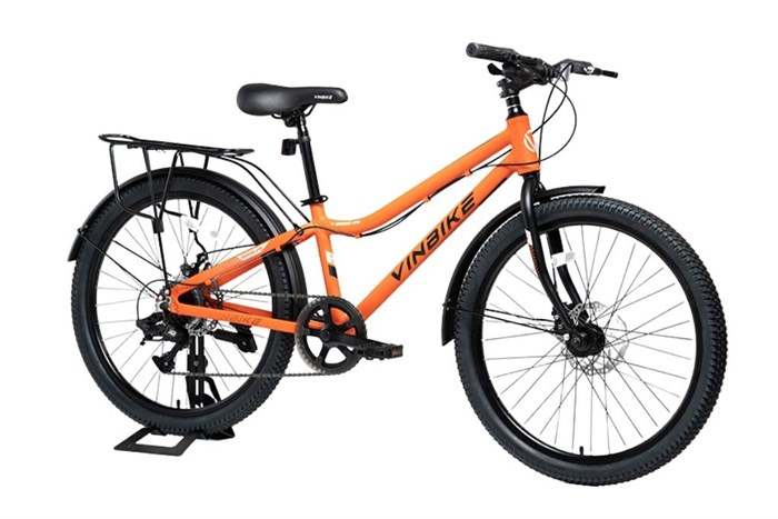 Xe Đạp Trẻ Em Vinbike Youth Rock 24 inch Màu Cam