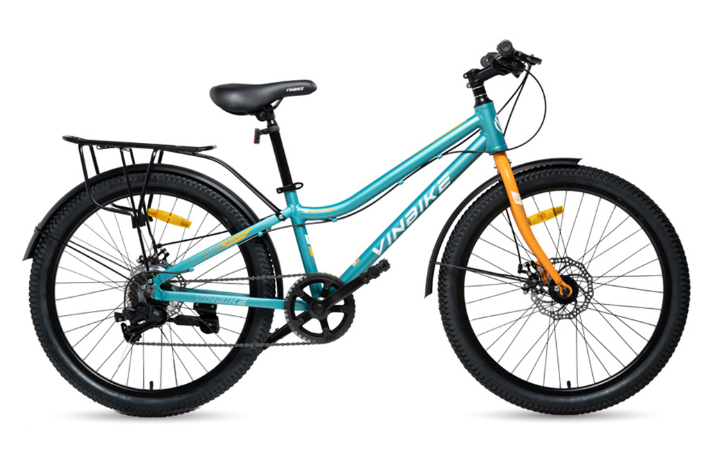 Xe Đạp Trẻ Em Vinbike Youth Rock 24 inch Màu Xanh lá