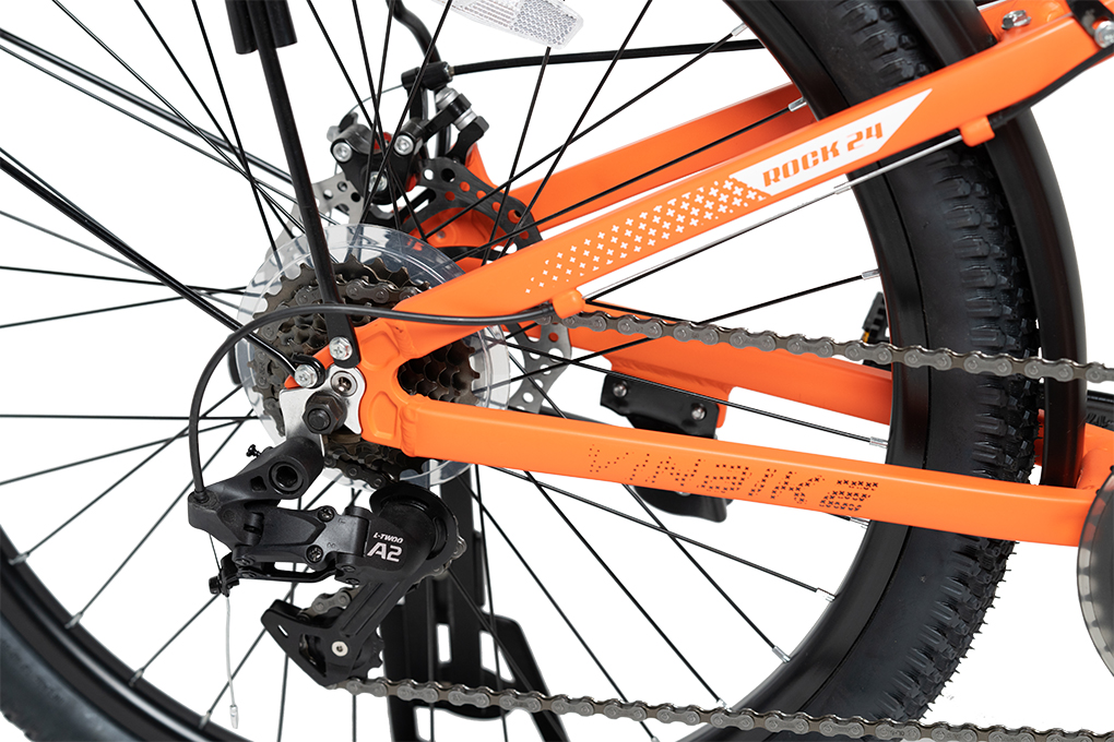 Xe Đạp Trẻ Em Vinbike Youth Rock 24 inch Màu Cam