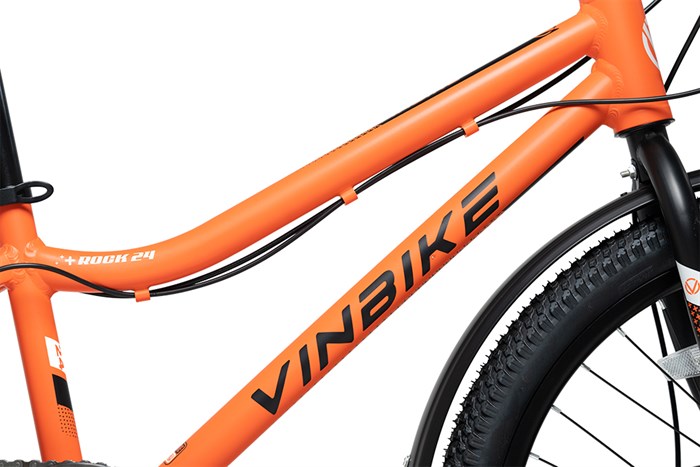 Xe Đạp Trẻ Em Vinbike Youth Rock 24 inch Màu Cam