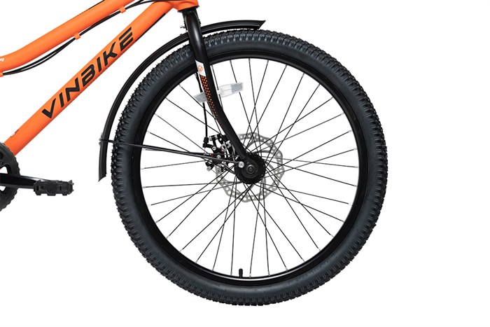 Xe Đạp Trẻ Em Vinbike Youth Rock 24 inch Màu Cam