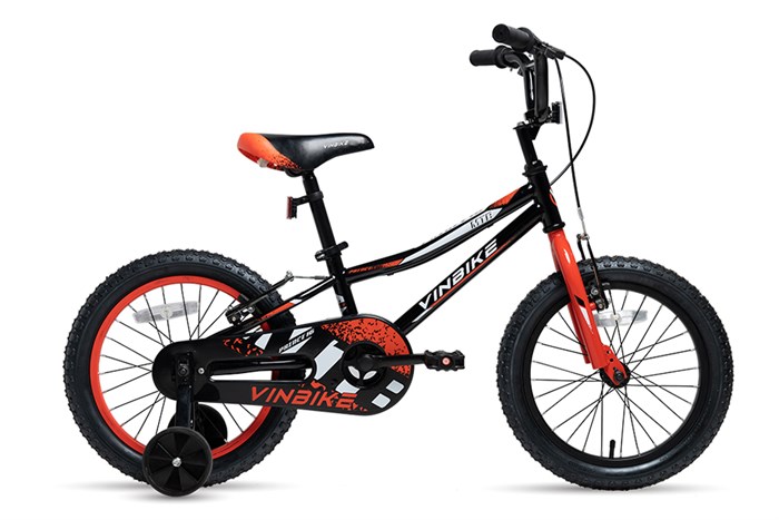 Xe Đạp Trẻ Em Vinbike Youth Prince 16 inch Màu Đen - Đỏ