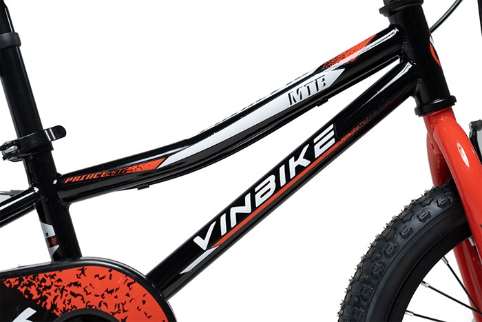 Xe Đạp Trẻ Em Vinbike Youth Prince 16 inch Màu Đen - Đỏ